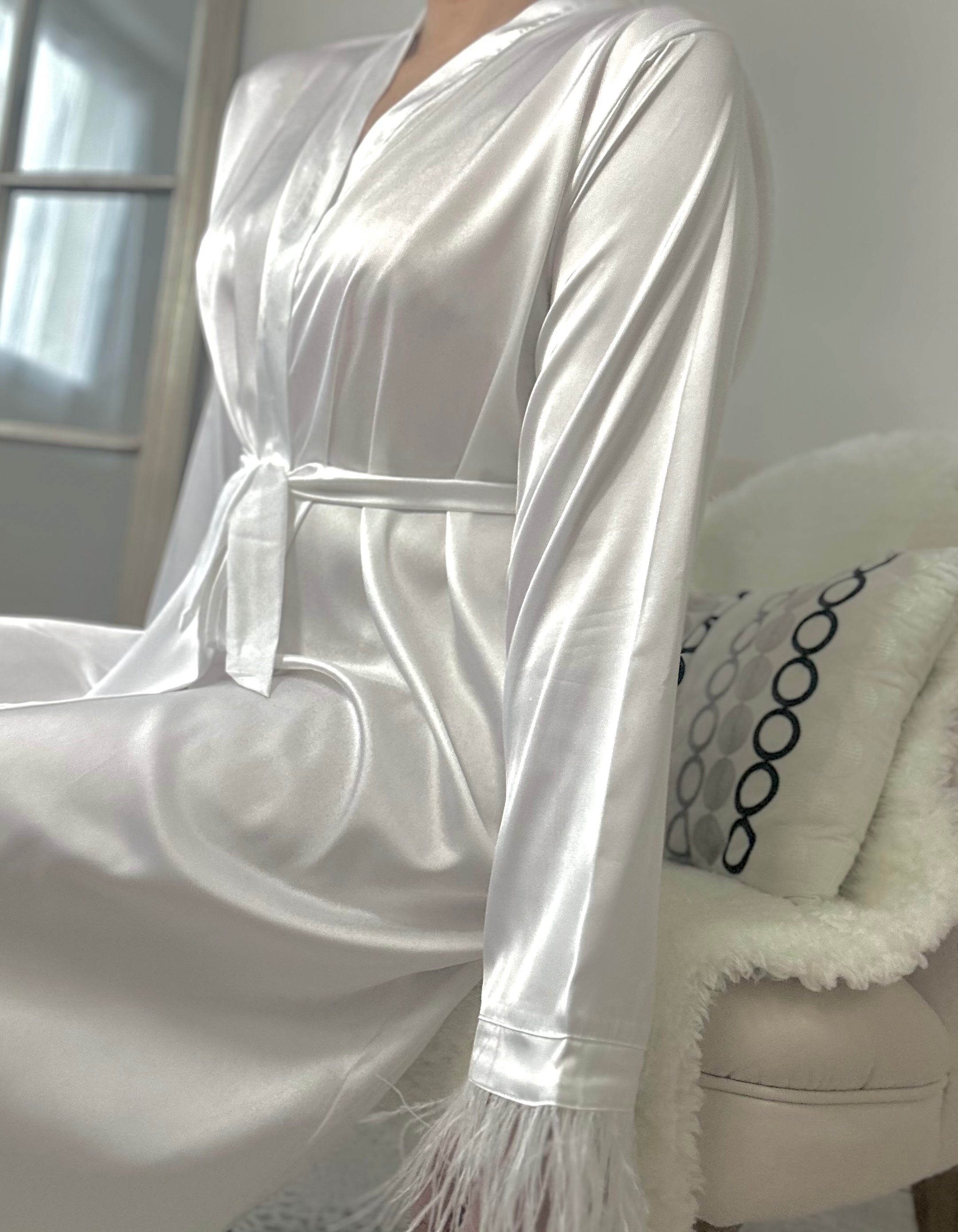 Peignoir plumes