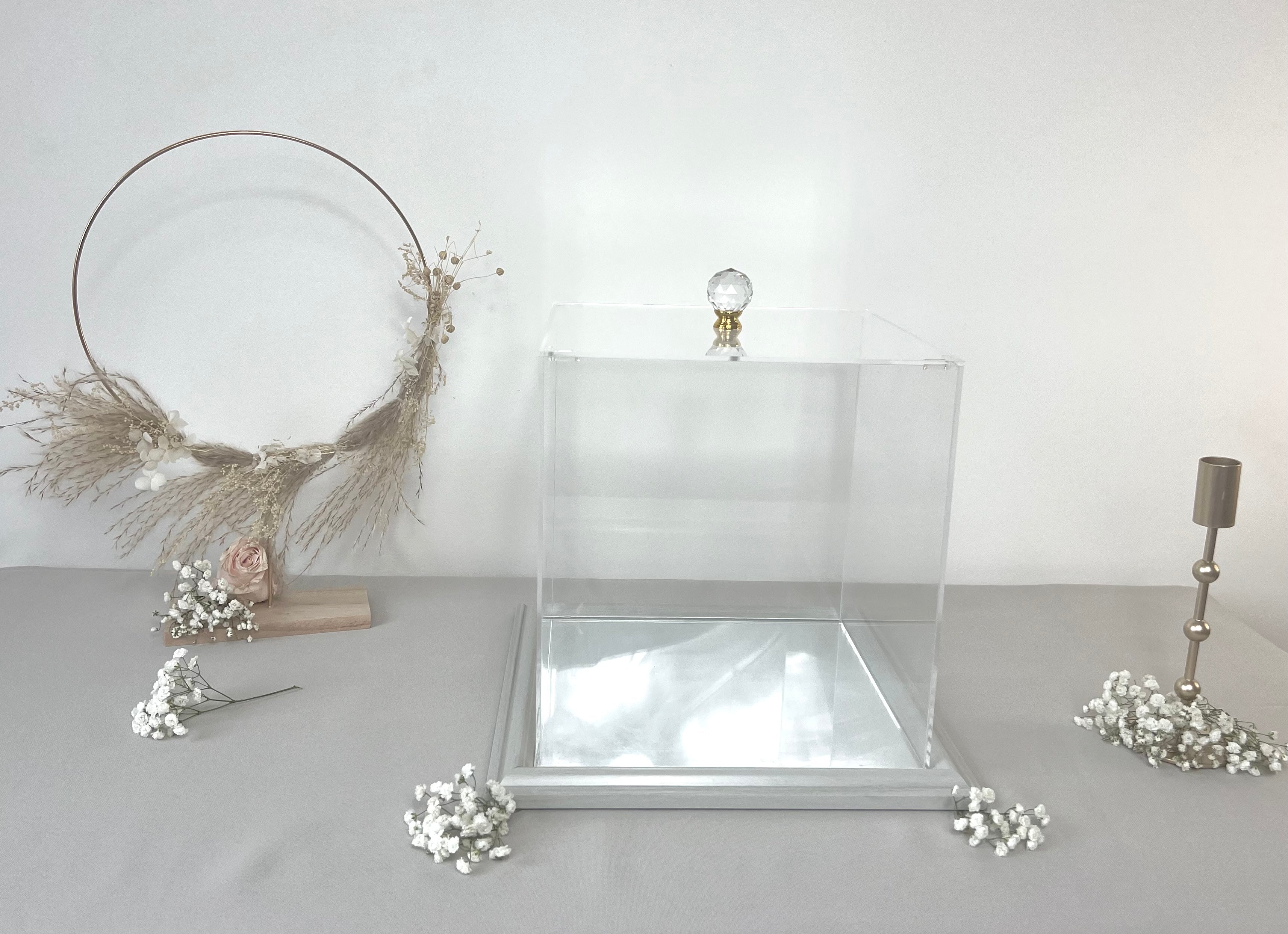 Boîte plexi – gris perle