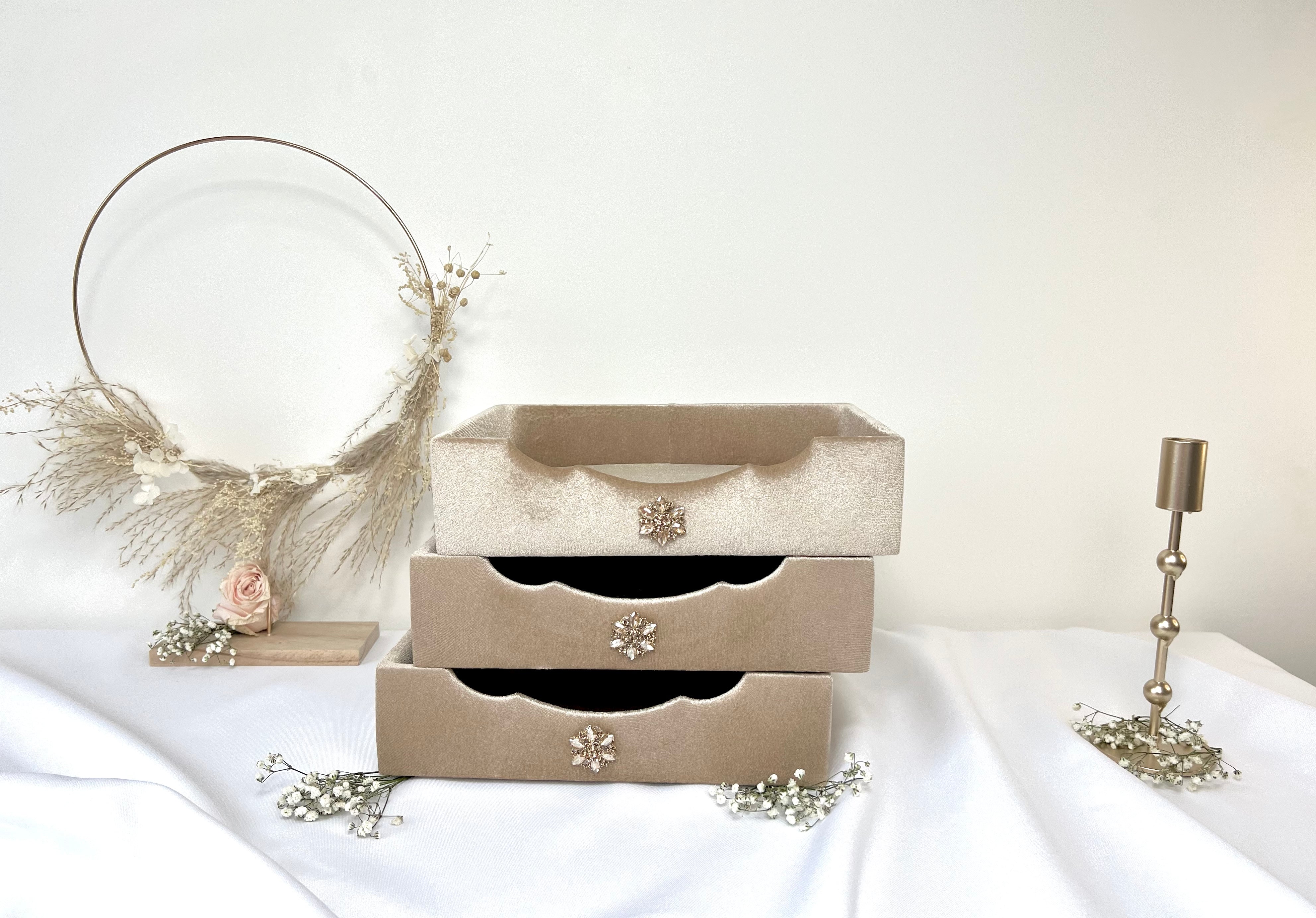 Set de 3 petits plateaux – nude